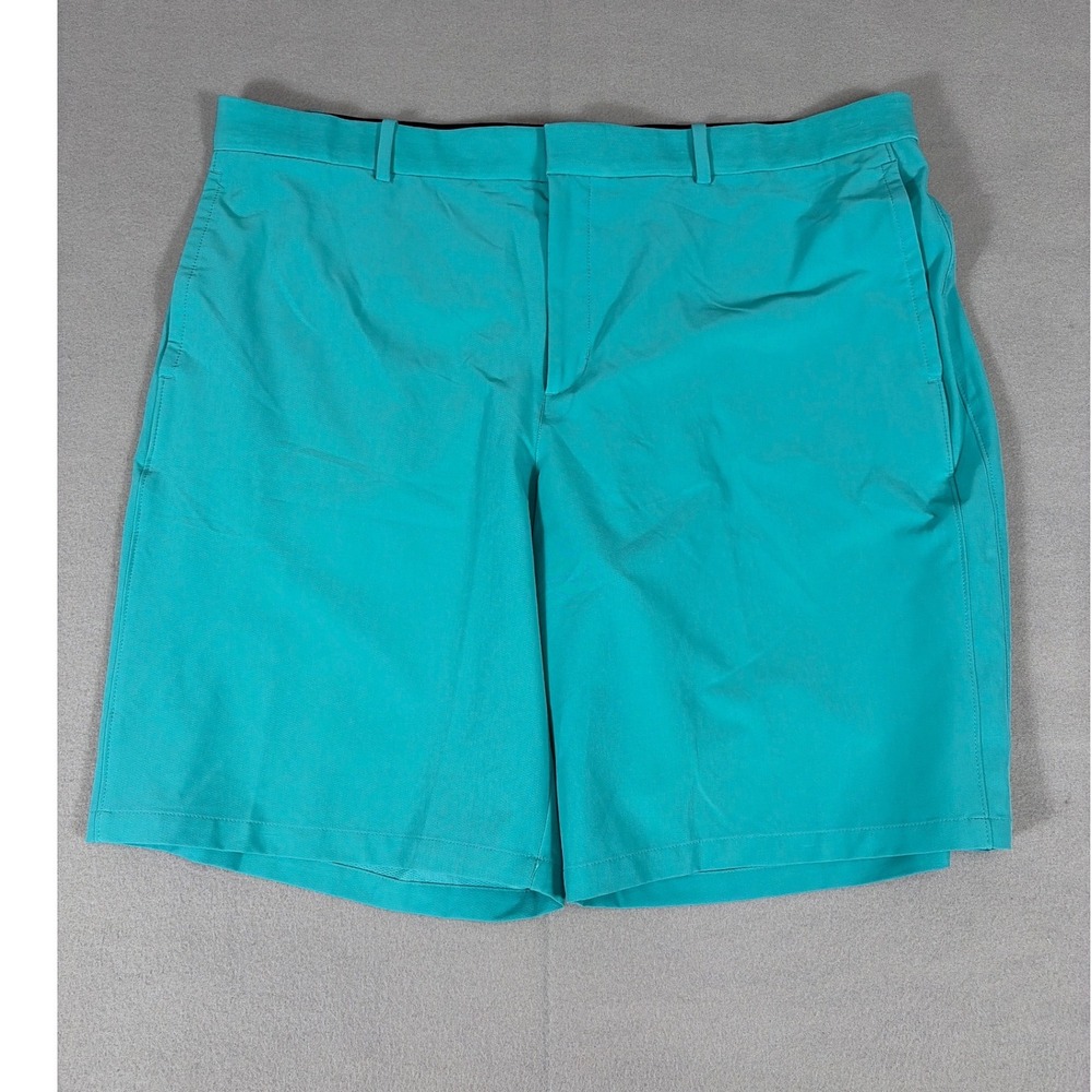 Nike Golf Dri-FIT Shorts Men 40 Teal Turquoise Flat Front Performance Mesh Lined